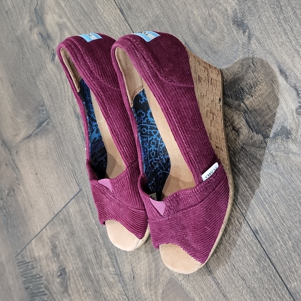 Toms Cork Wedges